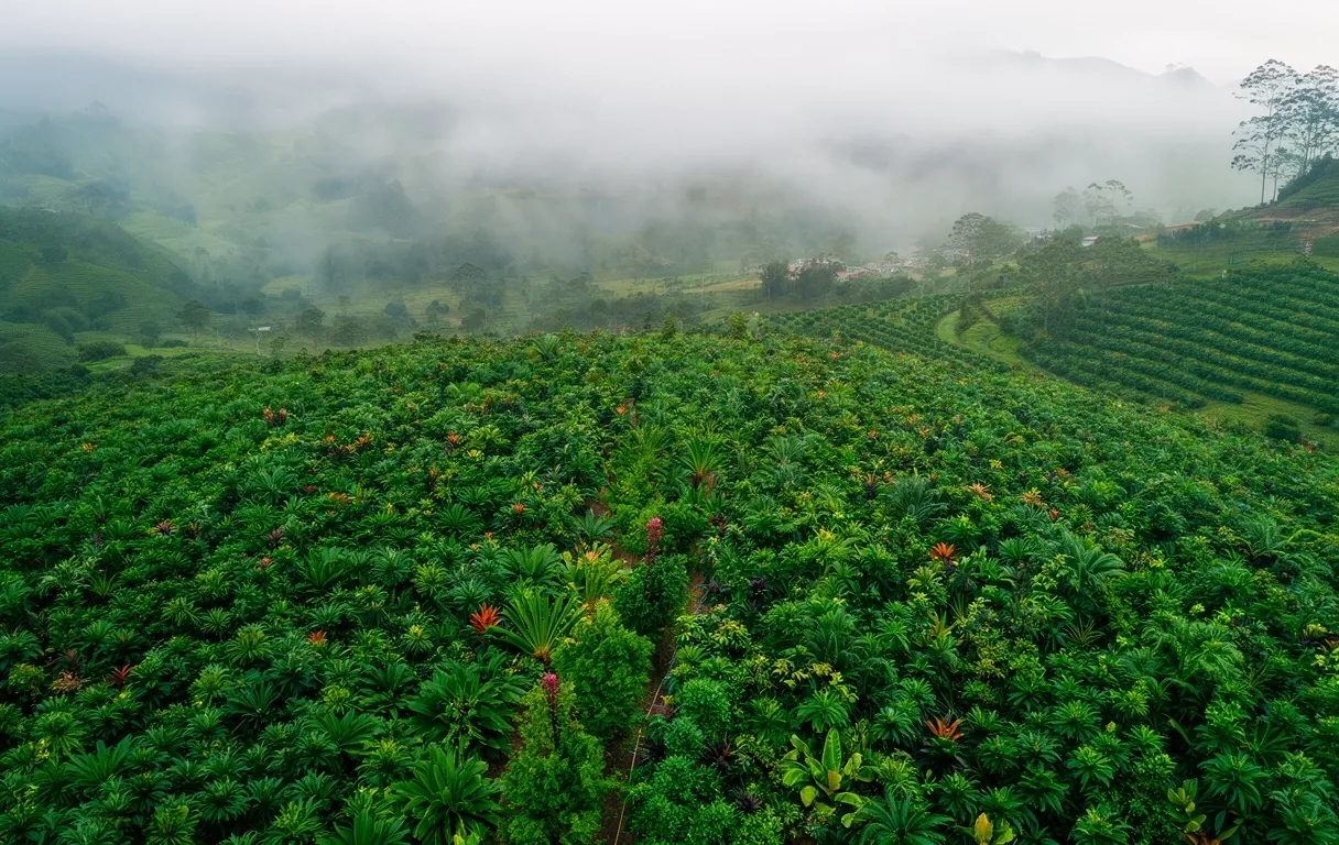 Plantaciones de ingredientes naturales